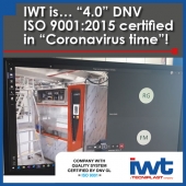 IWT is '4.0' DNV GL ISO 9001:2015 certified in 'Coronavirus time'!